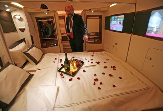 Singapore Airlines first class cabin