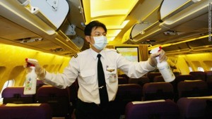 germs in airplanes