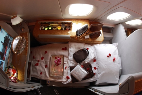 emirates first class cabin